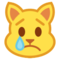 Crying Cat Face emoji on HTC